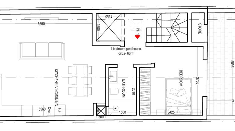 Marsascala, Fully finished 1 Bedroom Penthouse + full airspace + Views  