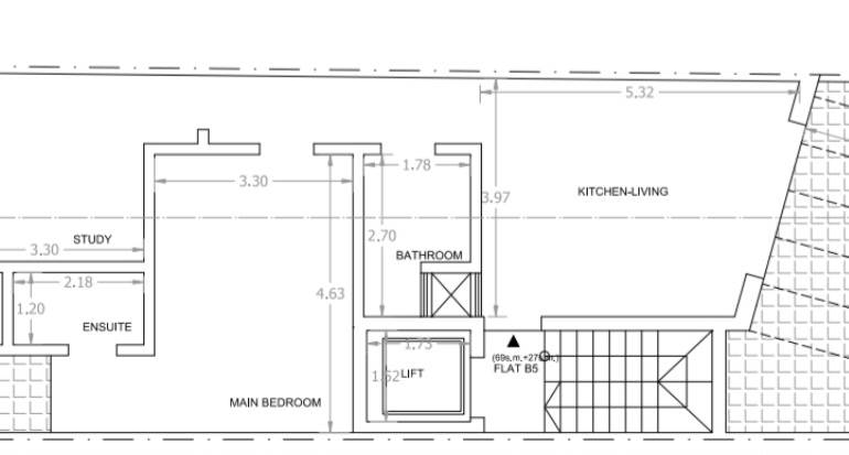 Gudja - 1 Bedroom + Study Penthouse Fully Finished + Airspace