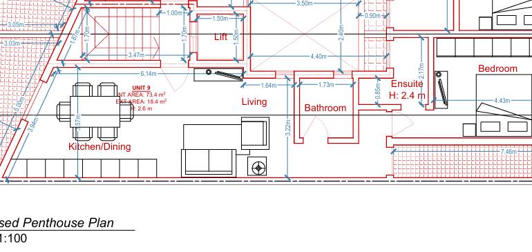 Zabbar - 1 Bedroom Penthouse with 2 Terraces + Airspace - On Plan