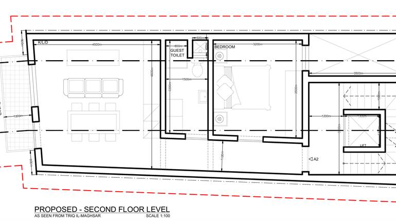 Gudja - 1 Bedroom Finished Second Floor Apartment On Plan 