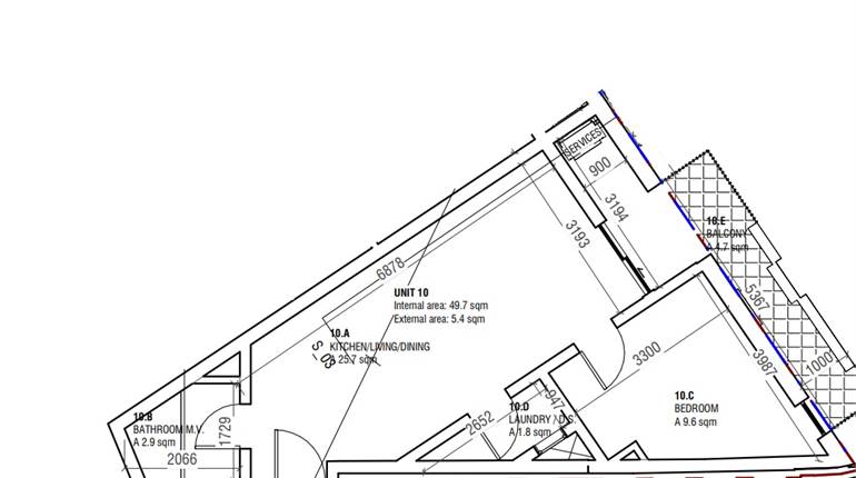 Msida - 1 Bedroom 2nd Floor Finished Apartment On Plan