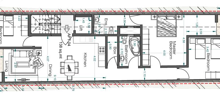 San Pawl il-Bahar - 4th Floor 3 Bedroom Finished Apartment