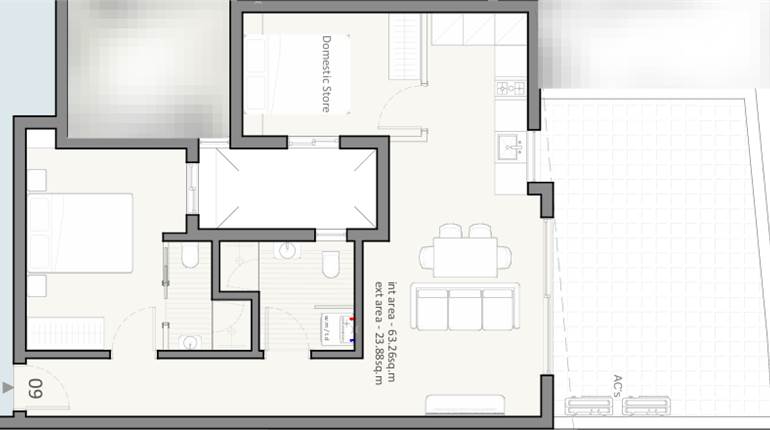 Marsa - 2 bedroom Penthouse with Terrace in Shell form