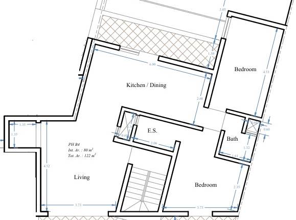 Birzebbuga - 2 Bedroom Finished Penthouse On Plan  