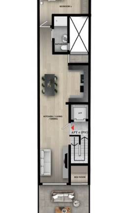 Qormi - 1 Bedroom Finished Penthouse + Roof + Airspace On Plan 