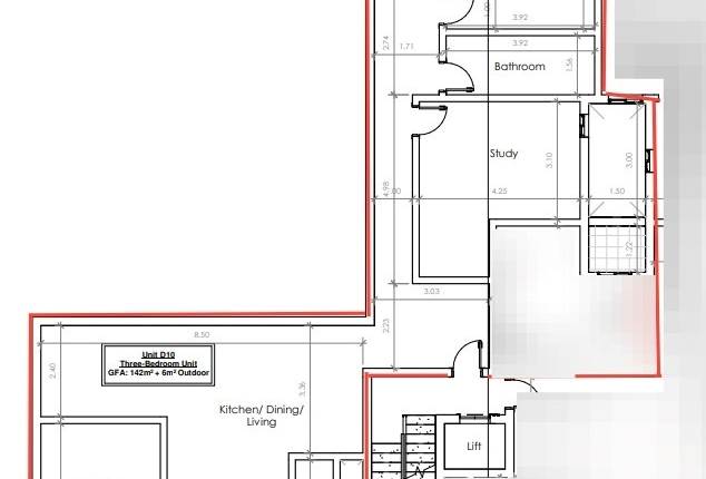 Paola - 3 Bedroom + Study Apartment Shell Form