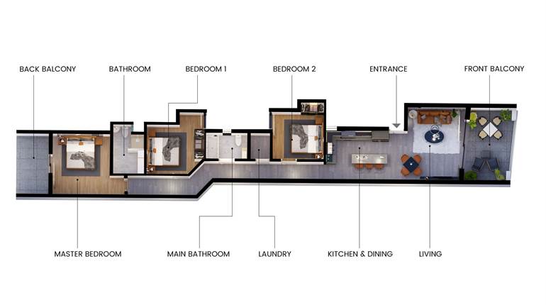 Burmarrad - 3rd Floor 3 Bedroom Apartment