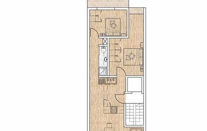 Zabbar- 2 bedroom appartment - 4th floor- Finished