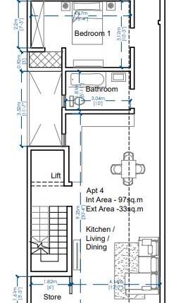 Mosta - 2 Bedroom Penthouse with Airspace -On Plan