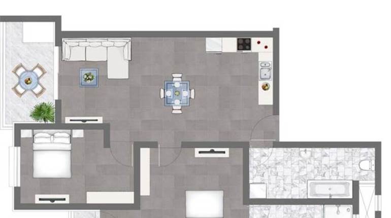 Qawra - 3rd Floor 2 Bedroom Apartment