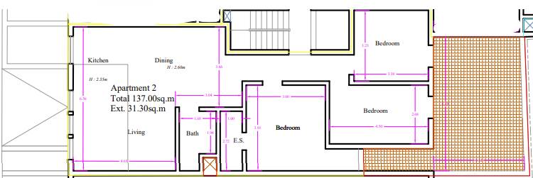 Mosta, 168sqm 3 Bedroom Apartment, Finished