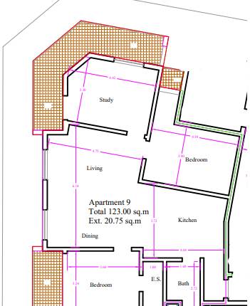 Mosta, Corner 3 Bdr Aprt, Finished