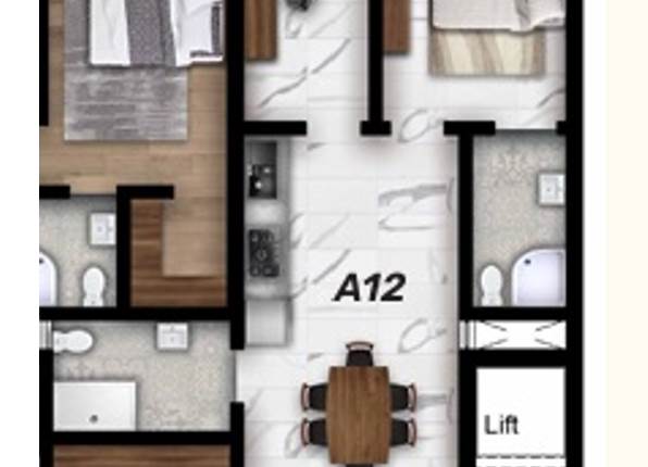 St'Paul's Bay - 2 Bed + Study Finished Top Flr Apt