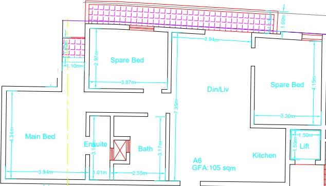Luqa - 3 Bed,2 Bath Finished 2nd Flr Apartment