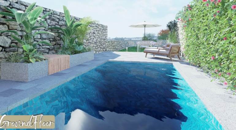 Ghajnsielem Gozo - 3 Bedroom Maisonette + Pool