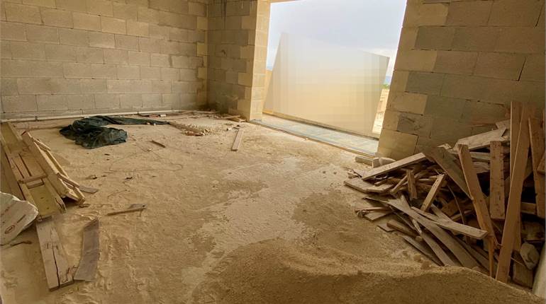 Gozo Xaghra; Two bedroom SHELL APARTMENT 
