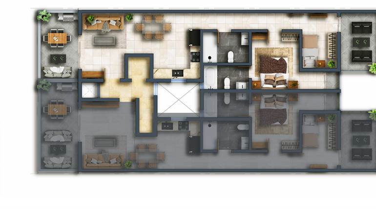 Tarxien - 1 Bedroom + Study Penthouse
