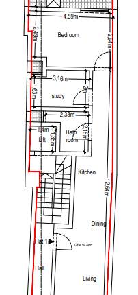 Hamrun - 2 Bedroom Ground Floor Apartment On Plan 