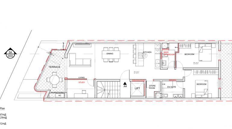 Fgura - On Plan 2 Bedroom + Study Finished Apartment / Front Terrace / Back Balcony 