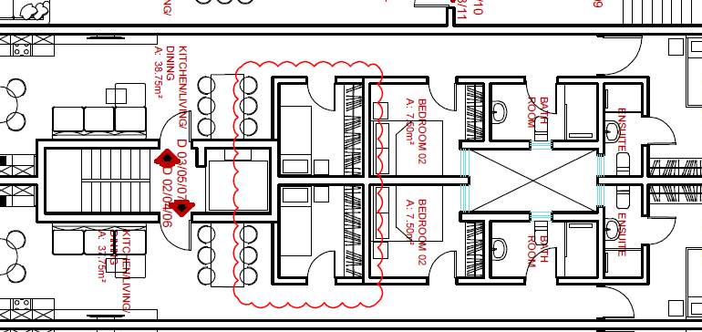 Zejtun - 3rd Floor 2 Bedroom + Study Apartment Shell Form