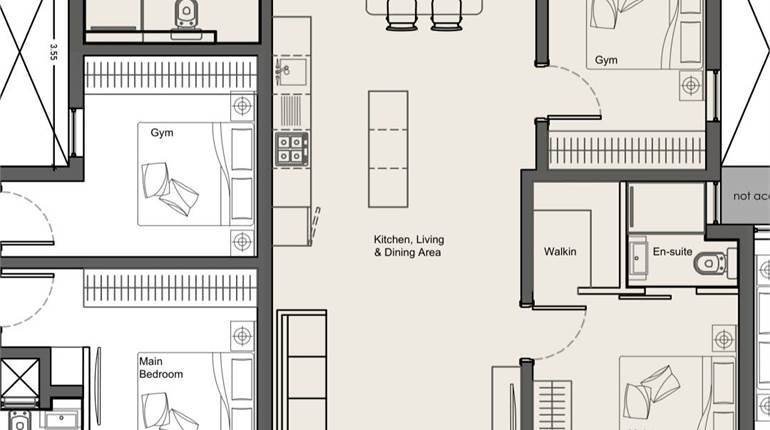 Dingli Shell 3 Bedroom Penthouse + pool 
