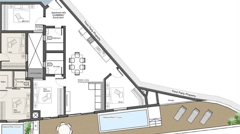 Dingli Shell 3 Bedroom Penthouse with pool 