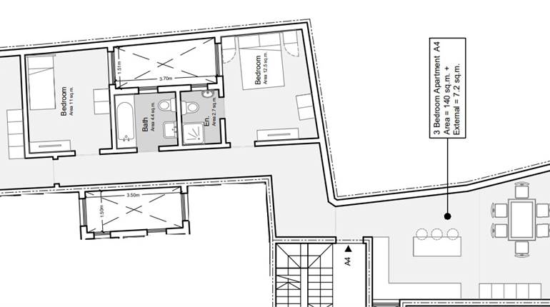 Balzan - 3 Bedroom 1st Floor Finished Apartment Ready Built 