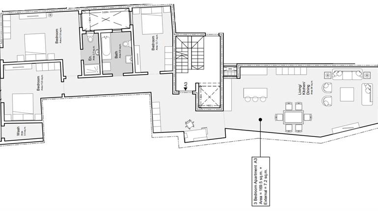 Balzan - 3 Bedroom 1st Floor Finished Apartment Ready Built 