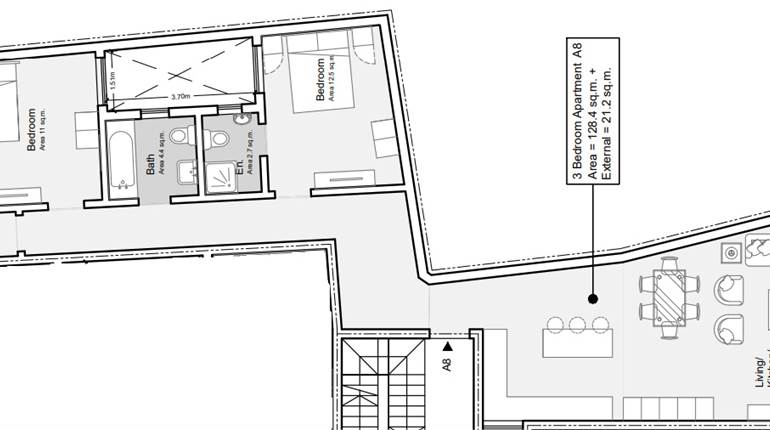 Blazan - 3 Bedroom 3rd Floor Finished Apartment, Ready Built 