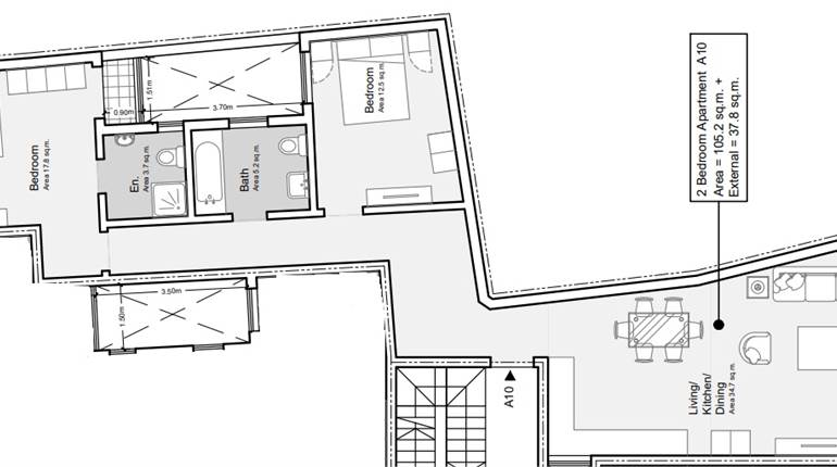 Balzan - 2 Bedroom Finished Penthouse Ready Built 