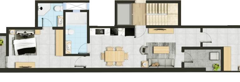 Fgura - 2 Bedroom Finished 1st Floor Apartment On Plan 