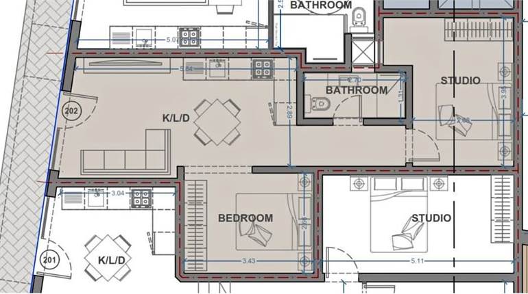 Msida - 2 Bedroom Shell Form Maisonette On Plan 