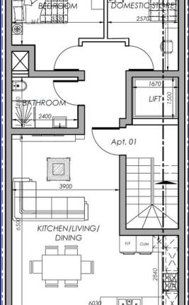 Ta' Xbiex - 1st Floor 1 Bedroom Finished Apartment