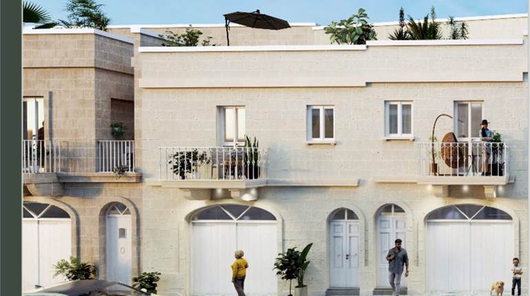 Gozo Ghasri: Terraced houses with garage and pool 