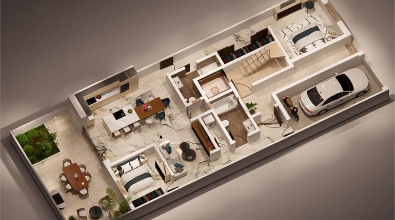 Fgura - 2 Bedroom Maisonette - On Plan