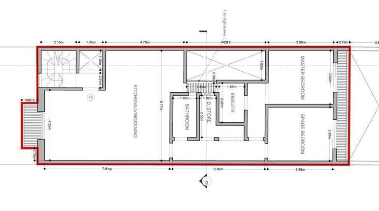 Qormi - 2 BDR Finished Apartment + box room