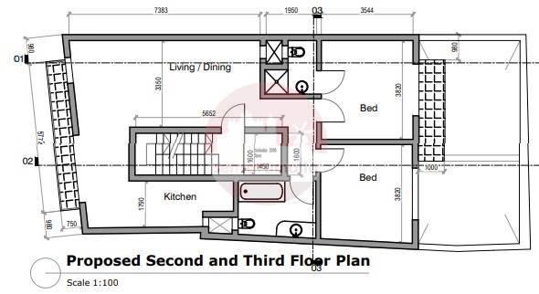 Xghajra - 2 Bedroom Apartment - Semi Finished