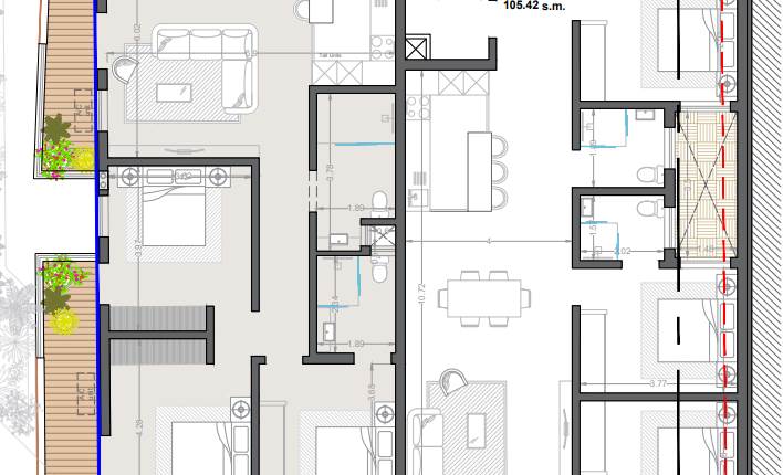 Fgura - 3 Bedroom Apartment On Plan